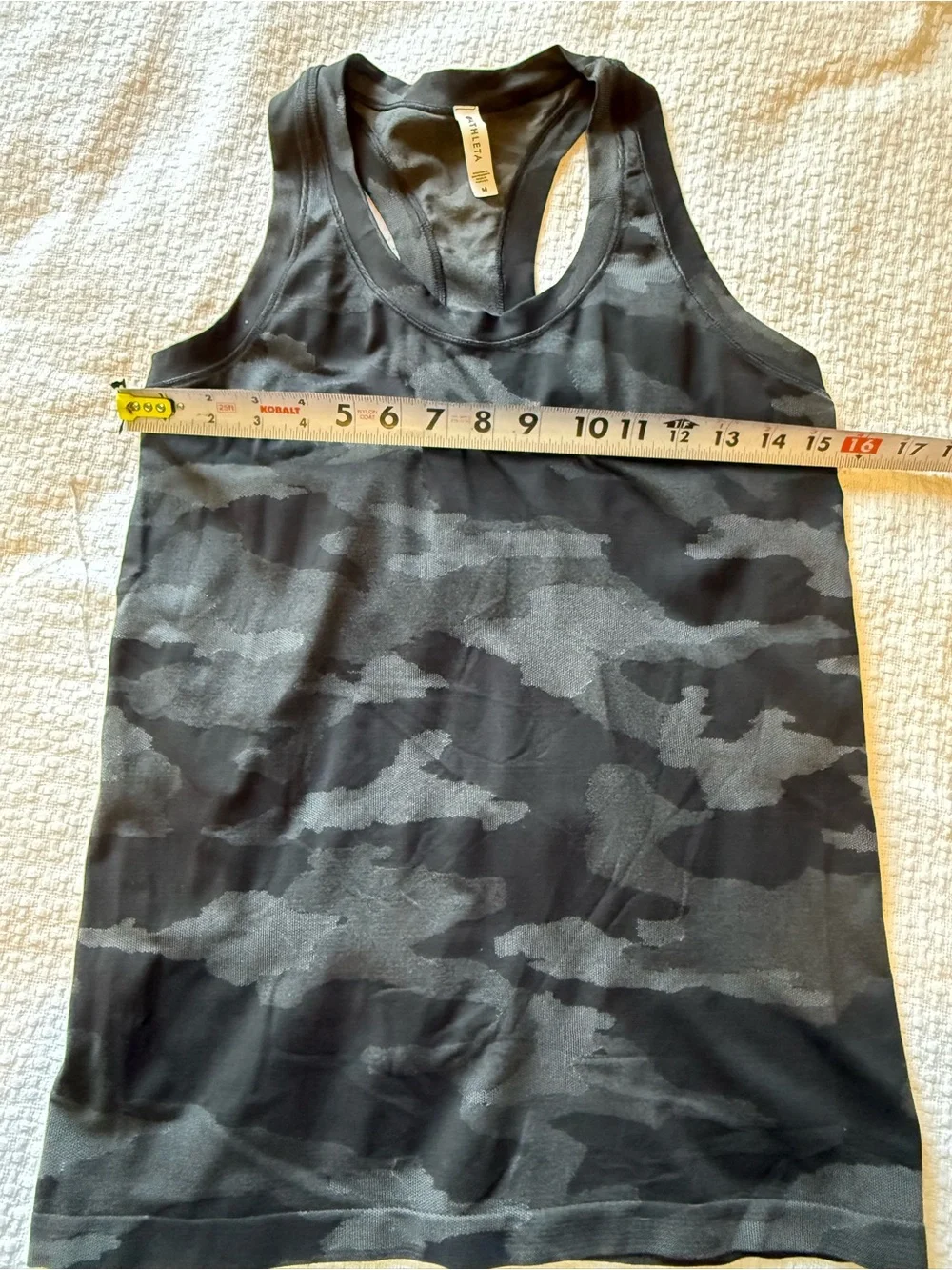 Athleta Black Camo Racerback Performance Tank